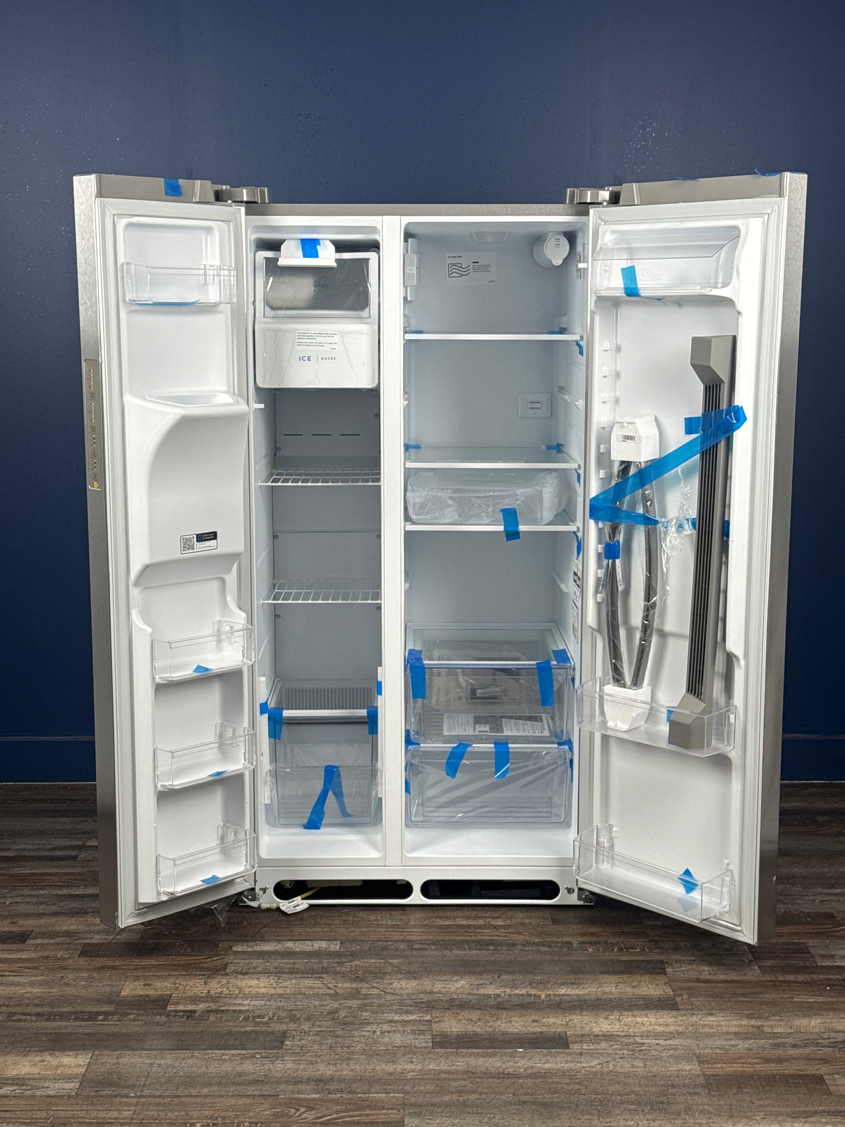 Frigidaire - 36 in. 26 cu. ft. Standard Depth Side by Side Refrigerator in Stainless Steel