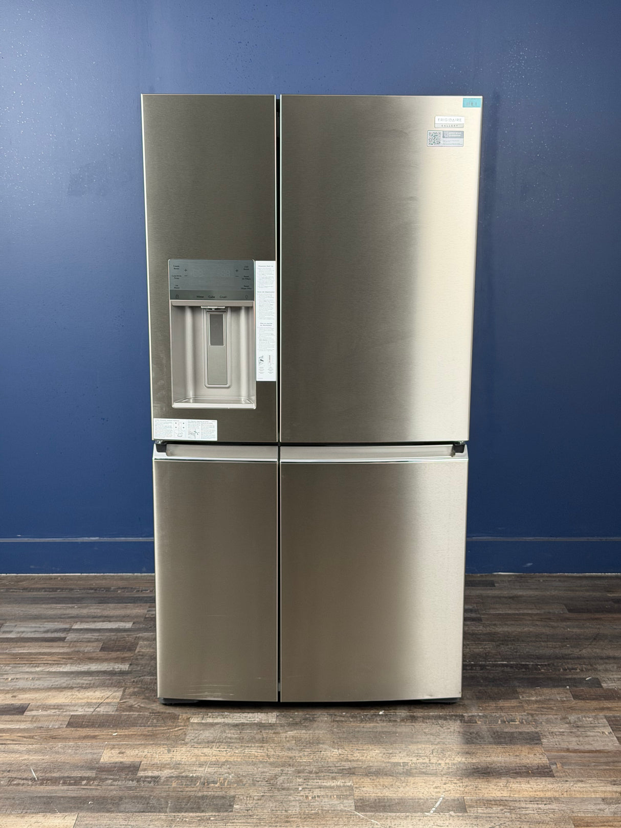 Frigidaire - Gallery 36 in. 22 cu. ft. Counter-Depth 4-Door Refrigerator in Smudge-Proof Stainless Steel, ENERGY STAR
