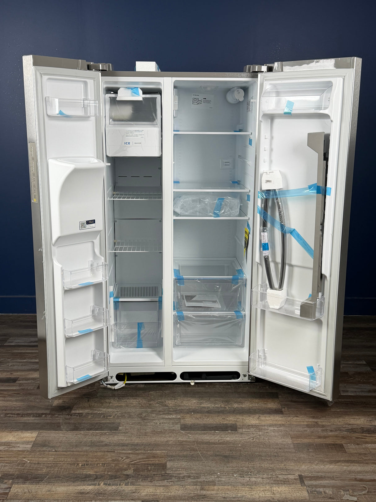 Frigidaire - 36 in. 26 cu. ft. Standard Depth Side by Side Refrigerator in Stainless Steel