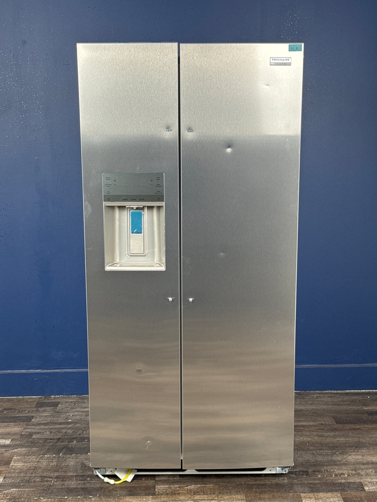 Frigidaire - Gallery 33 in. 22.3 cu. ft. Standard Depth Side by Side Refrigerator in Smudge-Proof Stainless Steel, ENERGY STAR