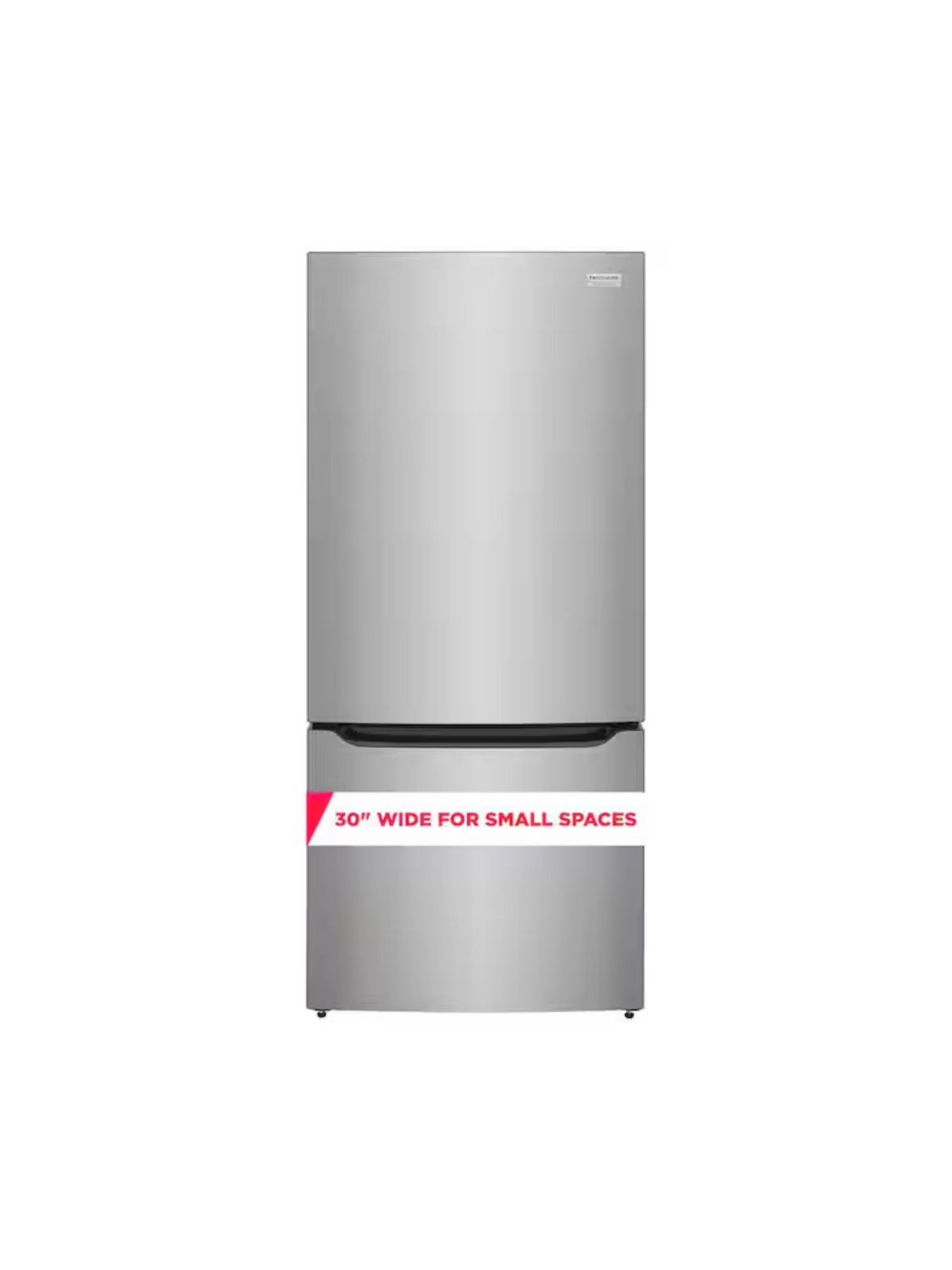 Frigidaire - Gallery 30 in. 20.3 cu. ft. Bottom Freezer Refrigerator in Smudge-Proof Stainless Steel with Internal Water Dispenser