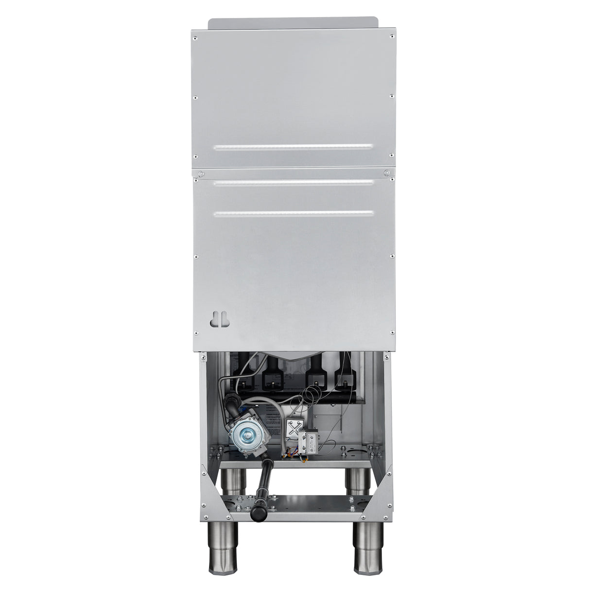 FORNO Commerciale Natural Gas Deep Fryer, 4 Burners 120,000 BTU, 50 lbs Oil Capacity