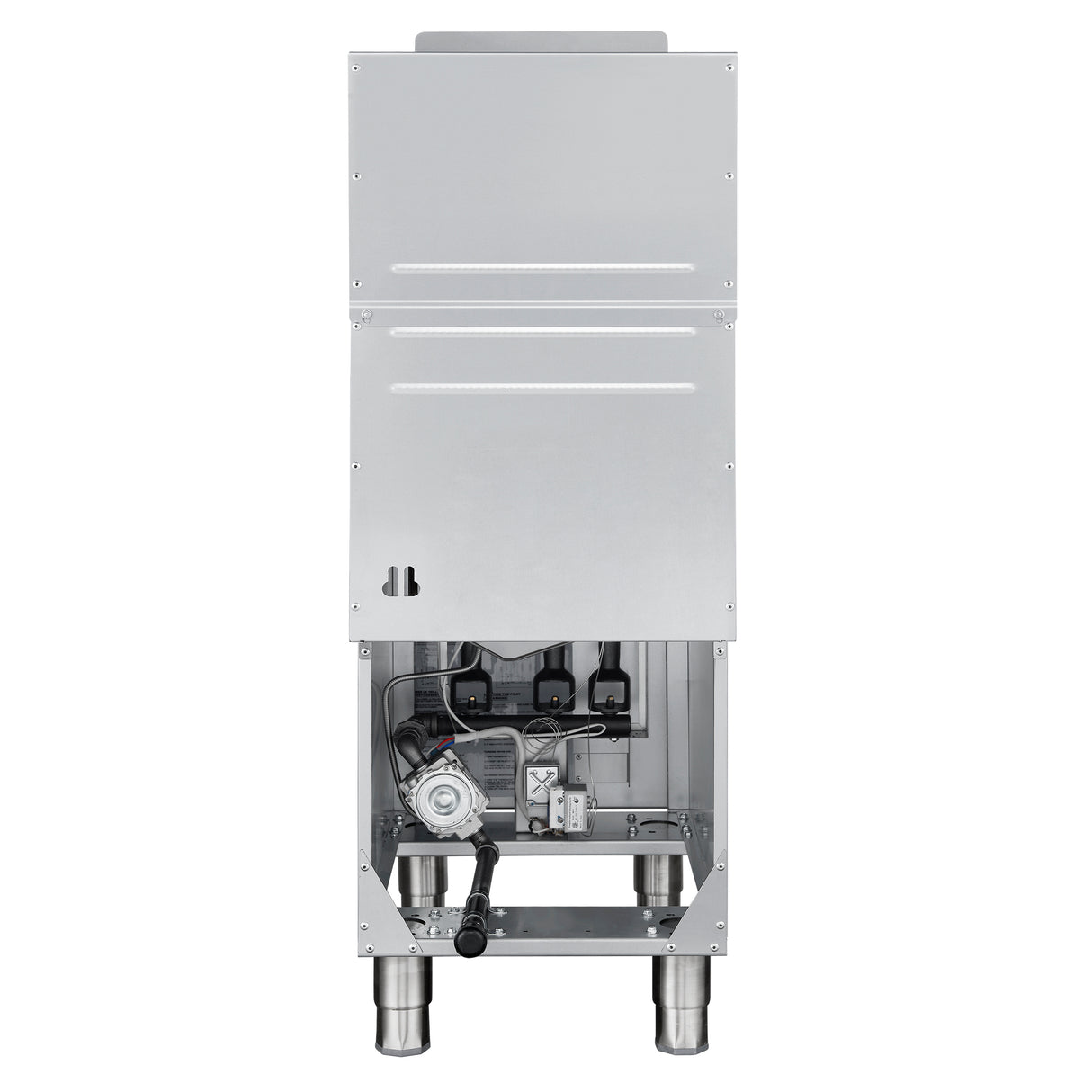 Forno Commerciale Natural Gas Deep Fryer, 3 Burners 90,000 BTU, 40 lbs, Millivolt Control
