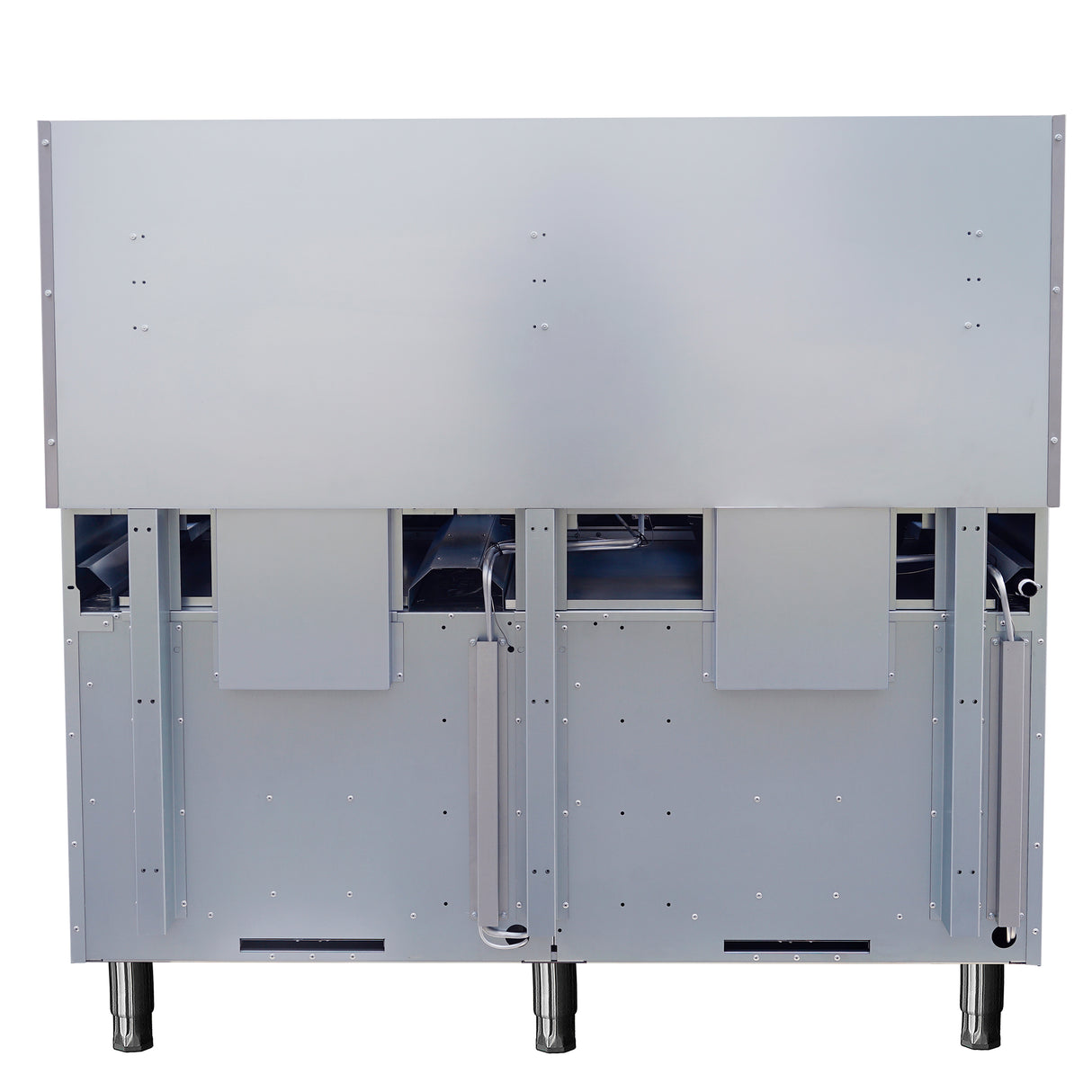 Forno Commerciale 60 Inch Stainless Steel Gas Range, 10 Burners 300,000 BTU Total, 9.3 cu.ft. Ovens