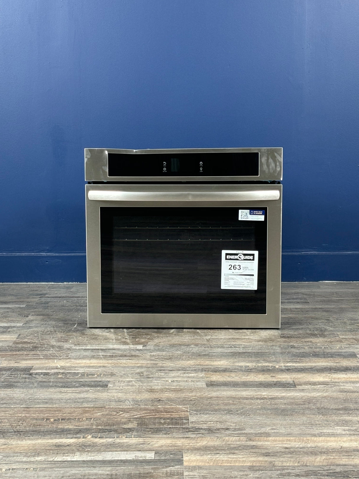Frigidaire - 30 in. Single Electric Built-In Wall Oven with Convection in Stainless Steel