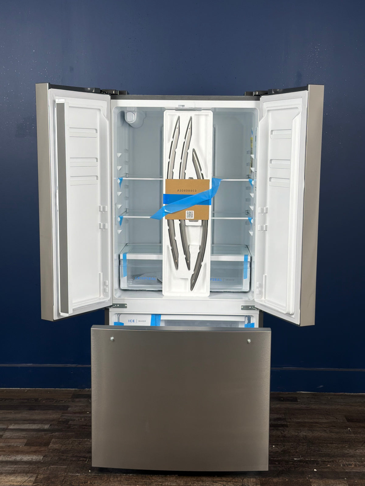 Frigidaire - 31.5 in. 18 cu. ft. Counter Depth French Door Refrigerator in Fingerprint-Resistant Stainless Look