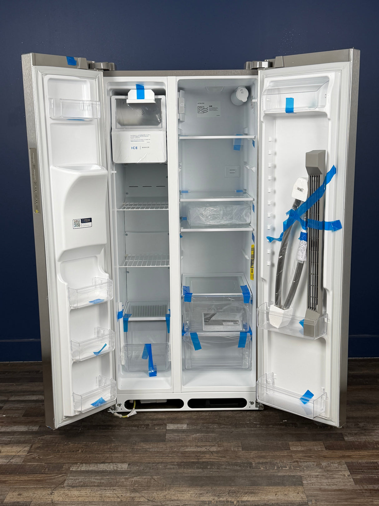 Frigidaire - 33 in. 22.3 cu. ft. Standard Depth Side by Side Refrigerator in Stainless Steel