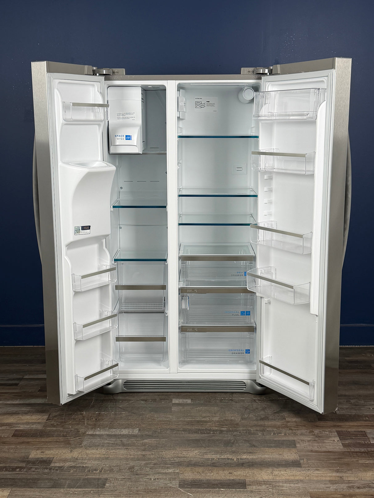 Frigidaire - Gallery 36 in. 22.3 cu. ft. Counter Depth Side-by-Side Refrigerator in Smudge-Proof Stainless Steel, ENERGY STAR