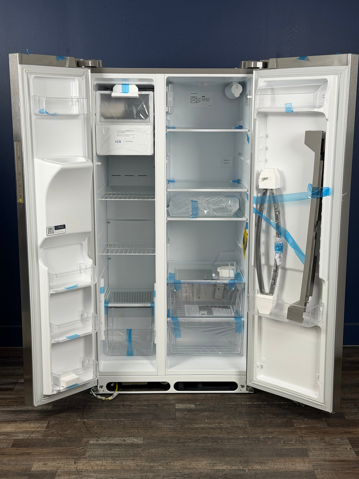 Frigidaire - 36 in. 26 cu. ft. Standard Depth Side by Side Refrigerator in Stainless Steel