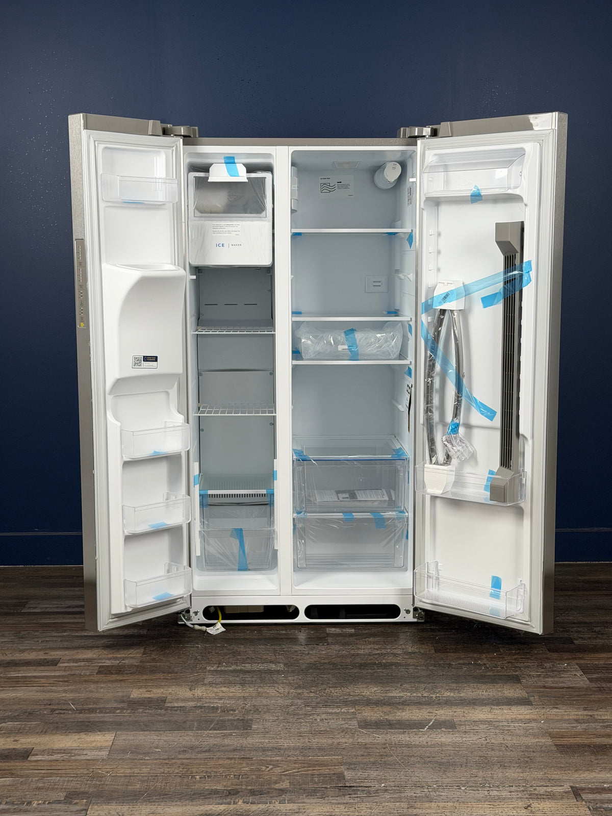 Frigidaire - 36 in. 26 cu. ft. Standard Depth Side by Side Refrigerator in Stainless Steel
