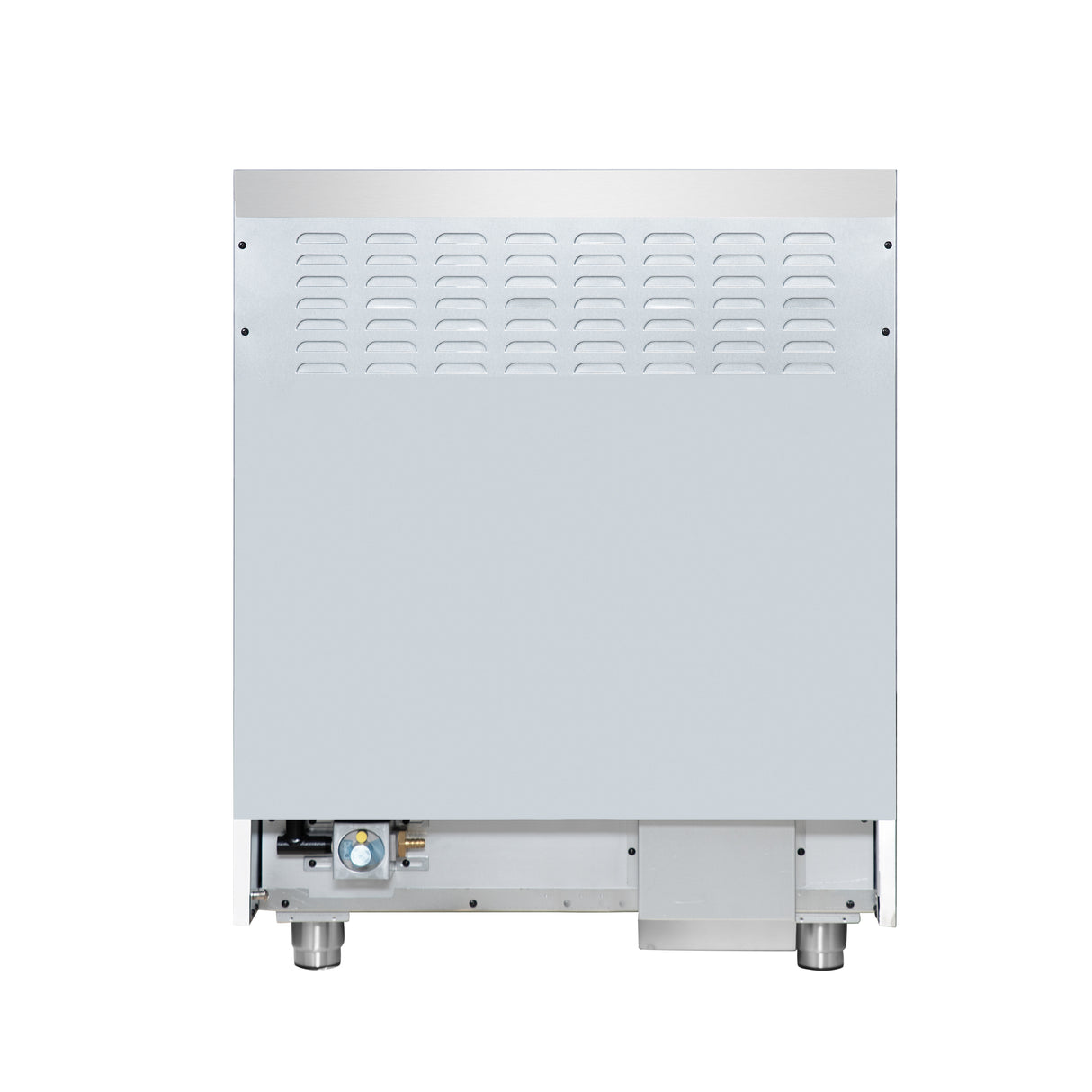 Forno Massimo 30-Inch Freestanding Dual Fuel Range in Black with Antique Brass Accessories, 4 Burners, 4.32 cu. ft. Convection Oven