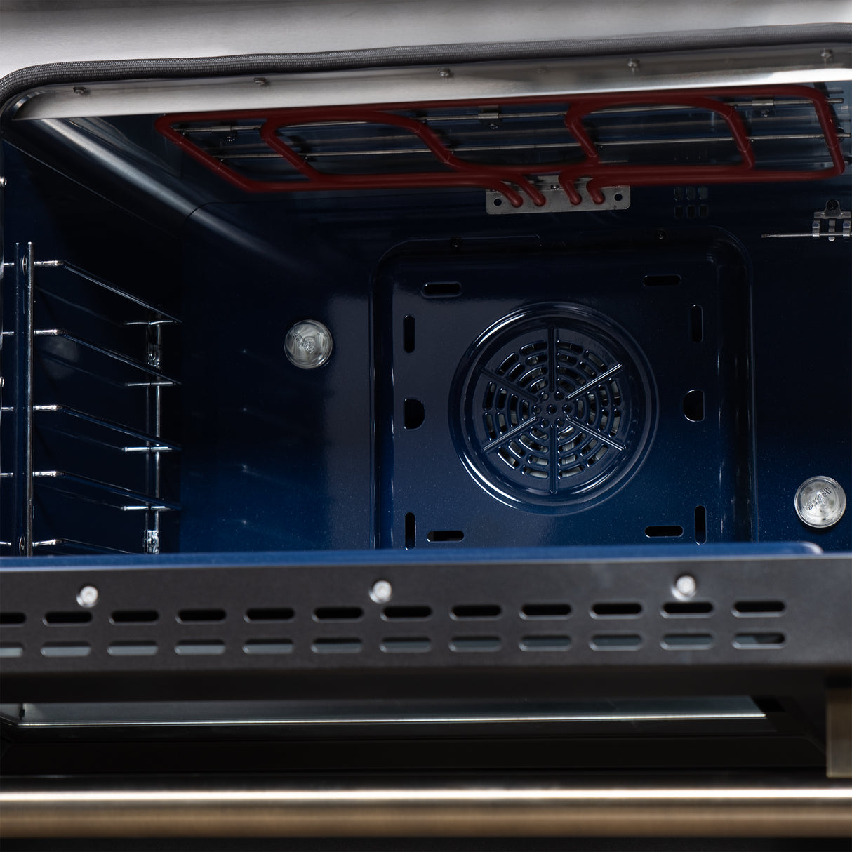 Forno Massimo 48 Inch Freestanding Dual Fuel Range in Black with Antique Brass Accessories, 8 Burners, 6.58 cu. ft. Convection Oven