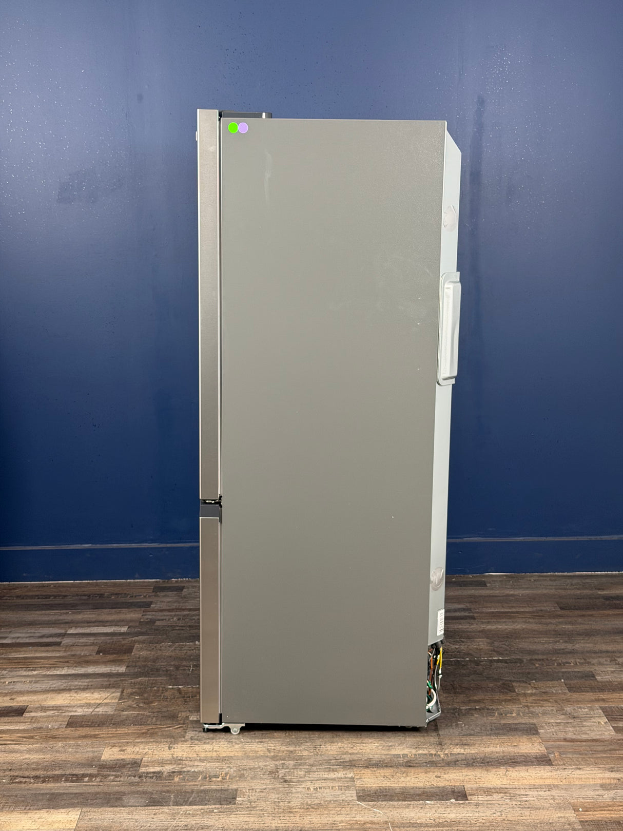 Frigidaire - 35 in. 20 cu. ft. Counter-Depth French Door Refrigerator in Stainless Steel Look with CrispSeal Crispers