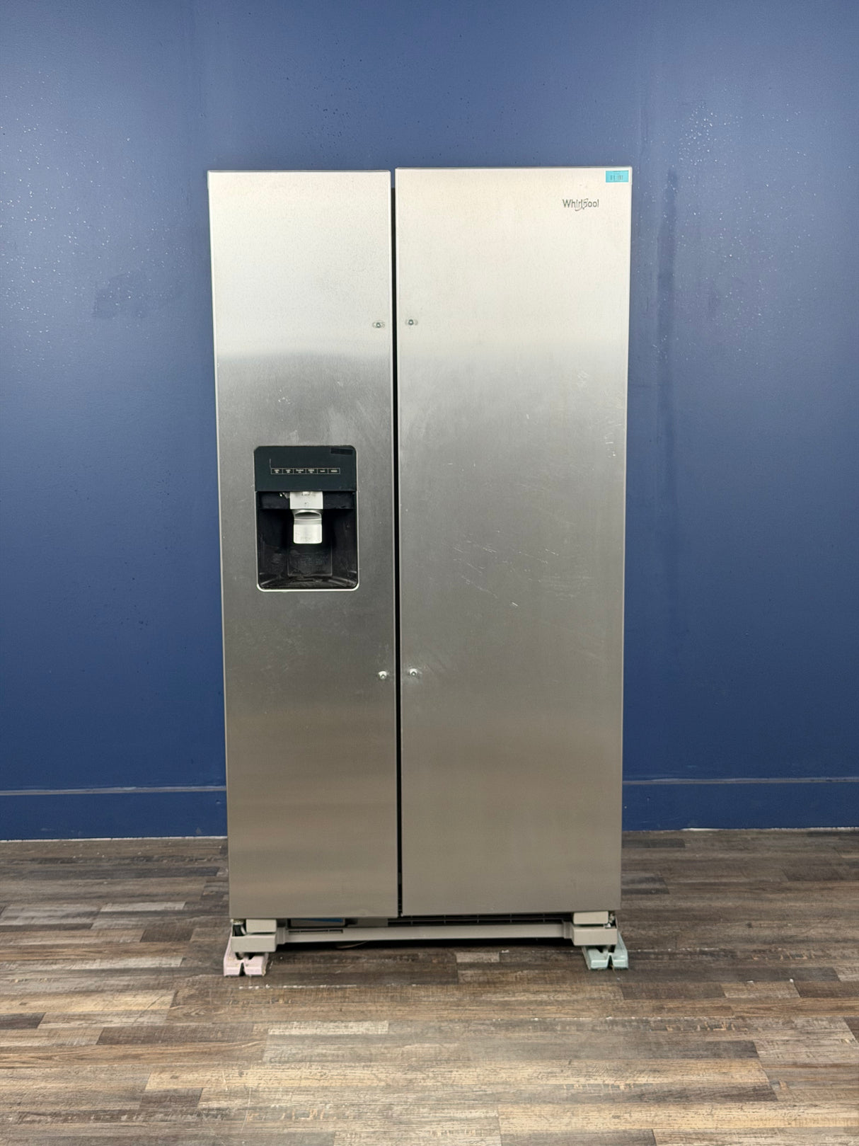 Whirlpool - 24.6 cu. ft. Side by Side Refrigerator in Monochromatic Stainless Steel