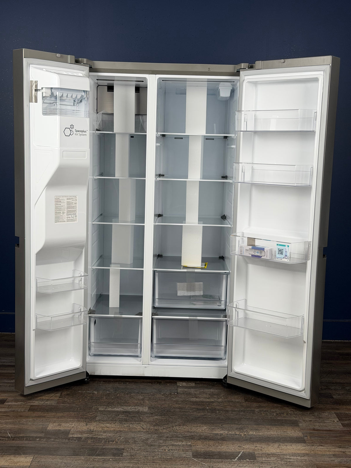 LG - 27 cu. ft. Side by Side Smart Refrigerator w/ Craft Ice, External Ice and Water Dispenser in PrintProof Stainless Steel