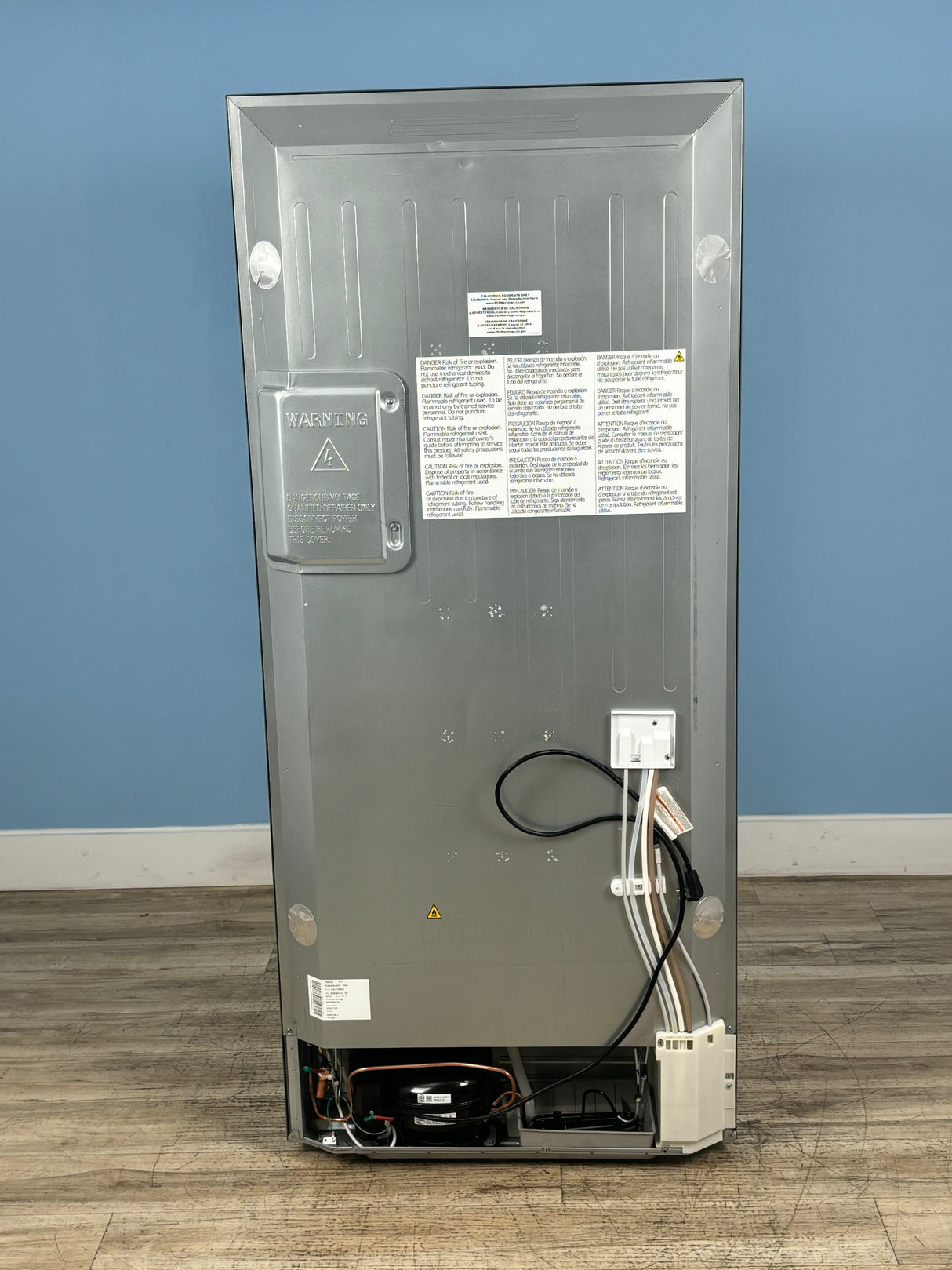 Frigidaire - Gallery 30 in. 20.3 cu. ft. Bottom Freezer Refrigerator in Smudge-Proof Stainless Steel with Internal Water Dispenser