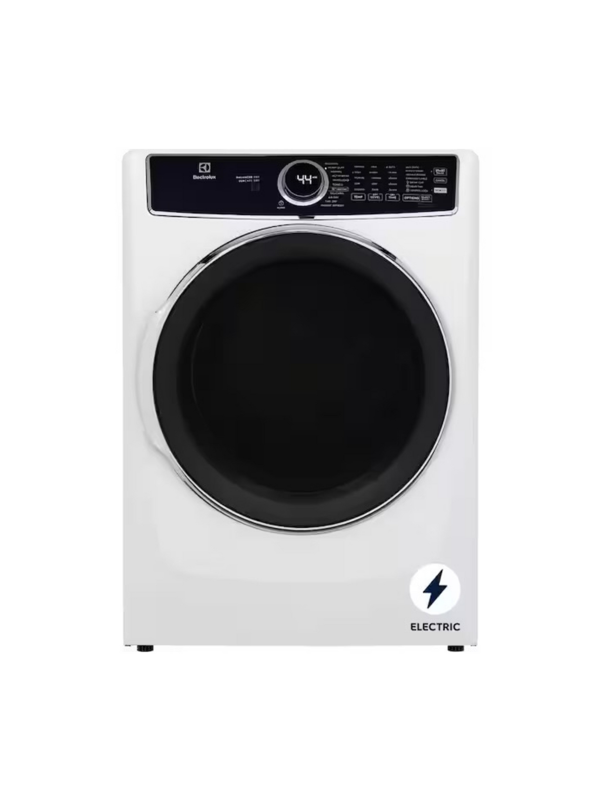 Frigidaire - 27 in. W 8 cu. ft. Front Load Electric Dryer with Perfect Steam and LuxCare Dry System, ENERGY STAR in White