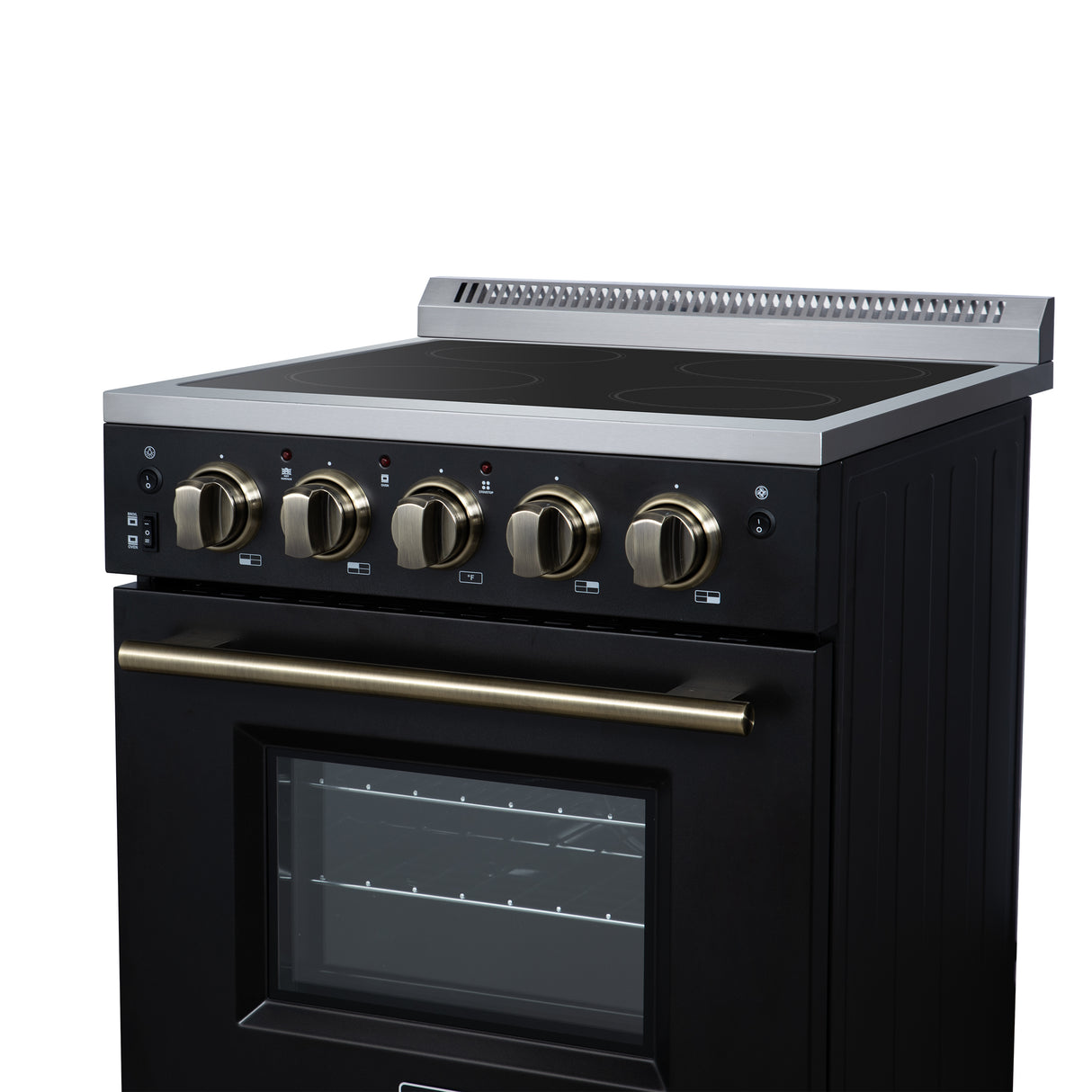 Forno Loiano 24 Inch Freestanding Electric Range in Black