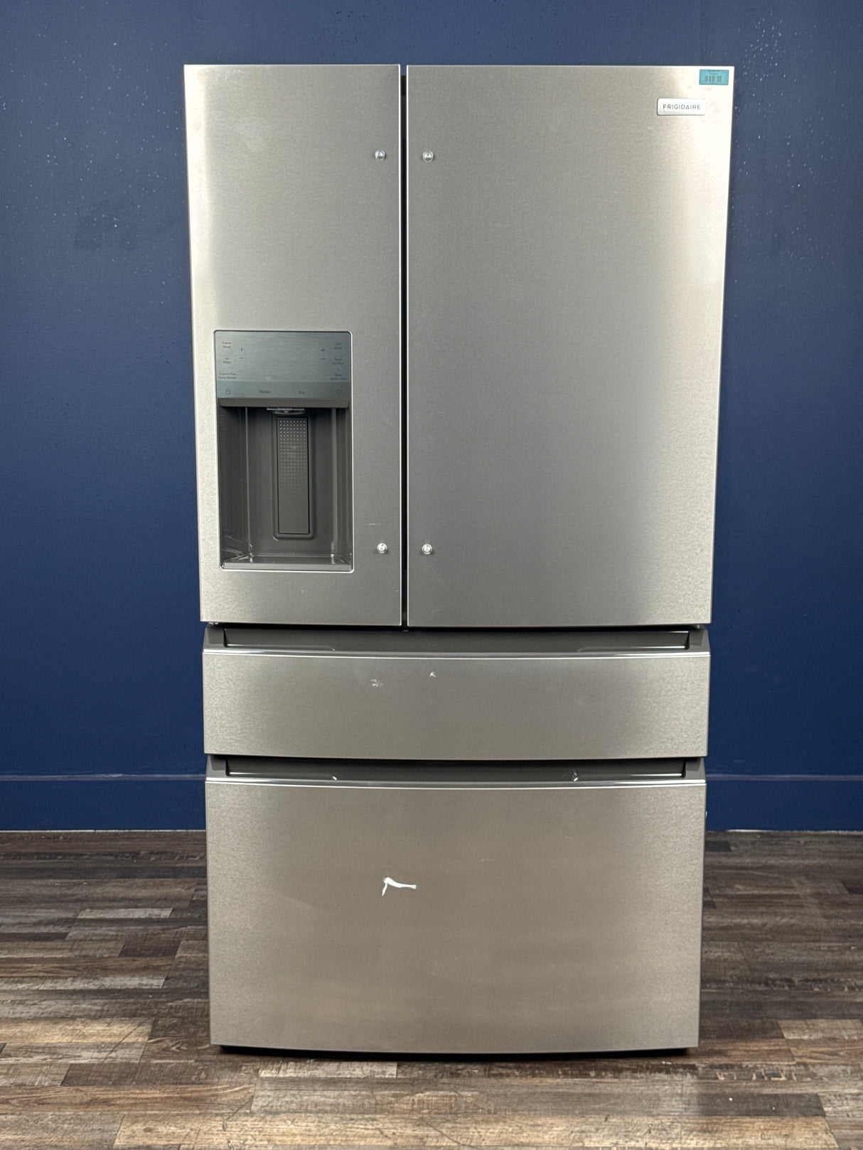 Frigidaire - 36 in. 26 cu. ft. Standard-Depth 4-Door French Door Refrigerator in Fingerprint-Resistant Stainless Steel Look