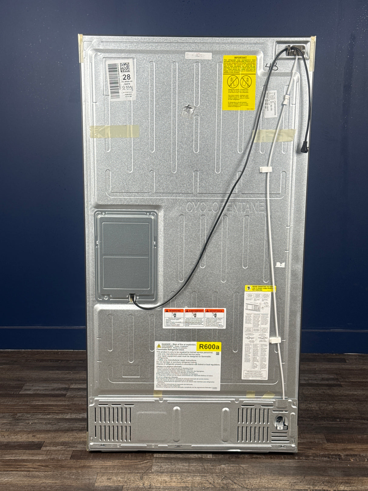 GE Profile - Profile 27.9 cu. ft. Smart 4-Door French Door Refrigerator with Door-in-Door in Fingerprint Resistant Stainless Steel