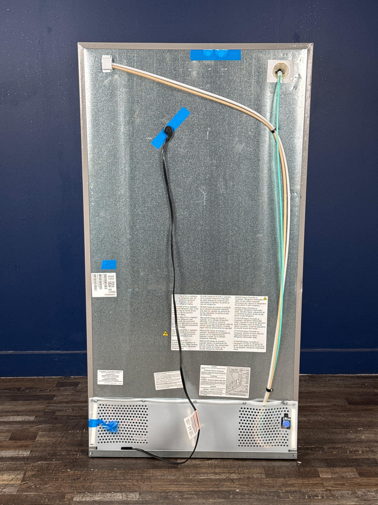 Frigidaire - 36 in. 26 cu. ft. Standard Depth Side by Side Refrigerator in Stainless Steel