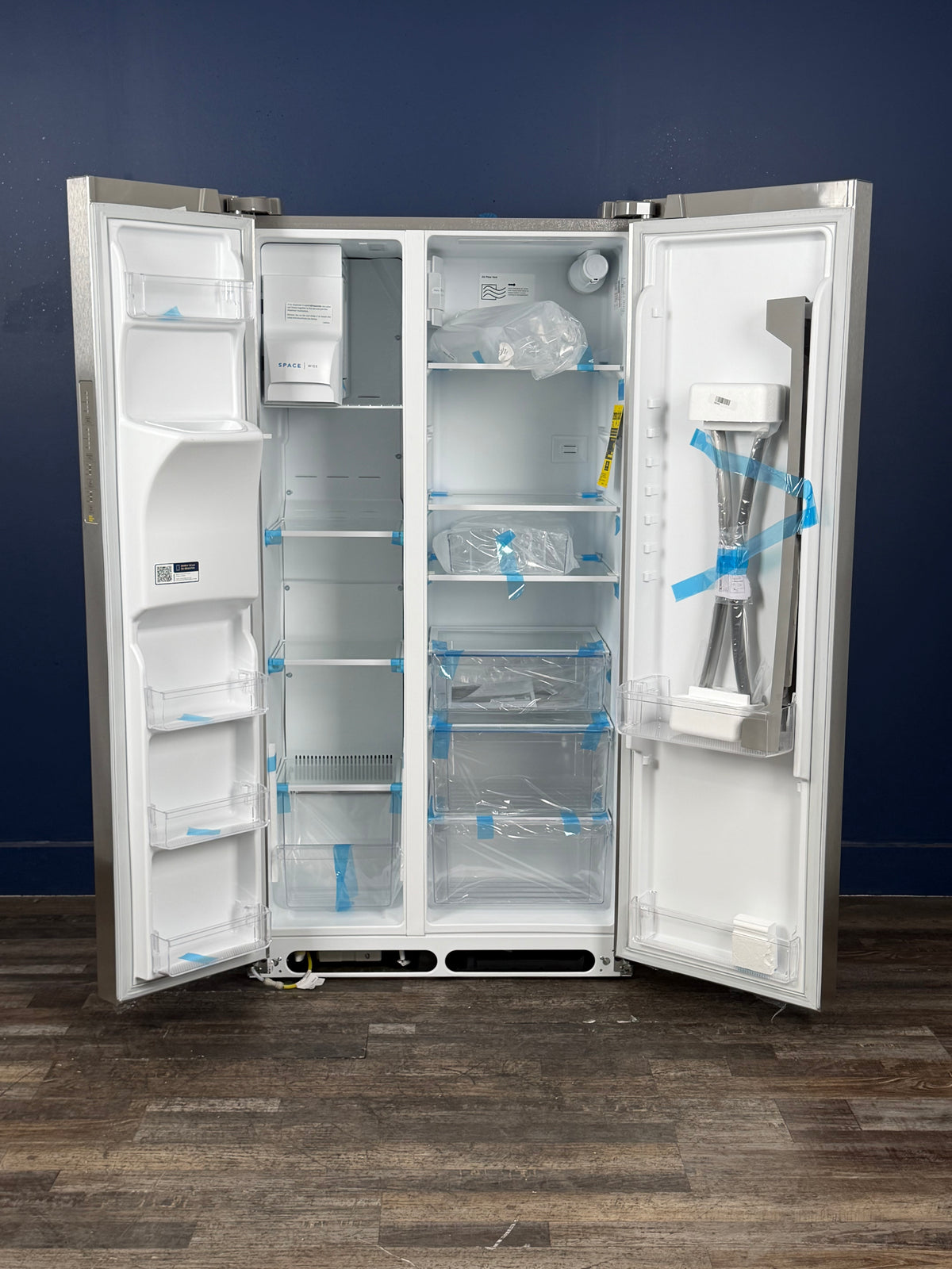 Frigidaire - 36.1 in. 22.3 cu. ft. Counter Depth Side-by-Side Refrigerator in Stainless Steel