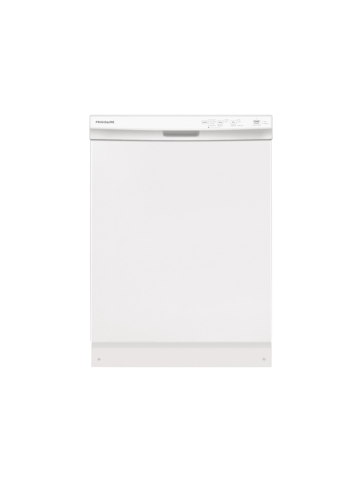 Frigidaire - 24 in Front Control Built-In Tall Tub Dishwasher in White with 4-cycles and DishSense Sensor Technology