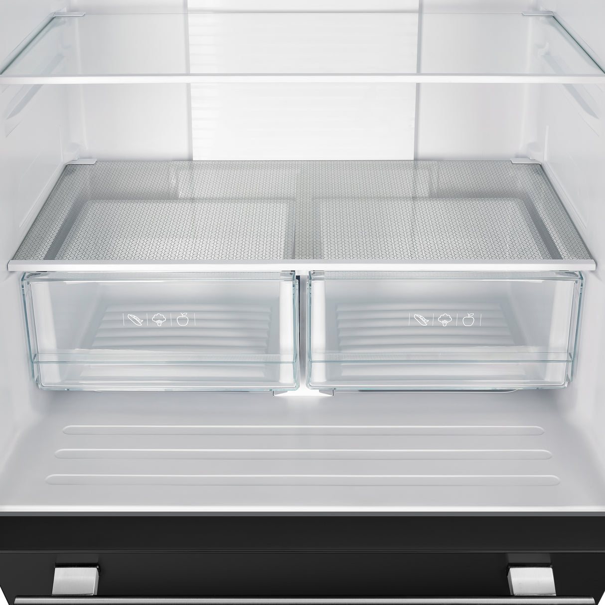 Forno Gallipoli Espresso 30-Inch Black French Door Refrigerator, Bottom Freezer, 17.5 Cu. Ft., No Frost, Ice Maker