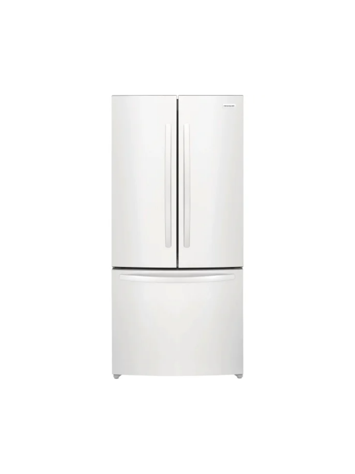 Frigidaire - 31.5 in. 18 cu. ft. Counter-Depth French Door Refrigerator in White with CrispSeal crispers