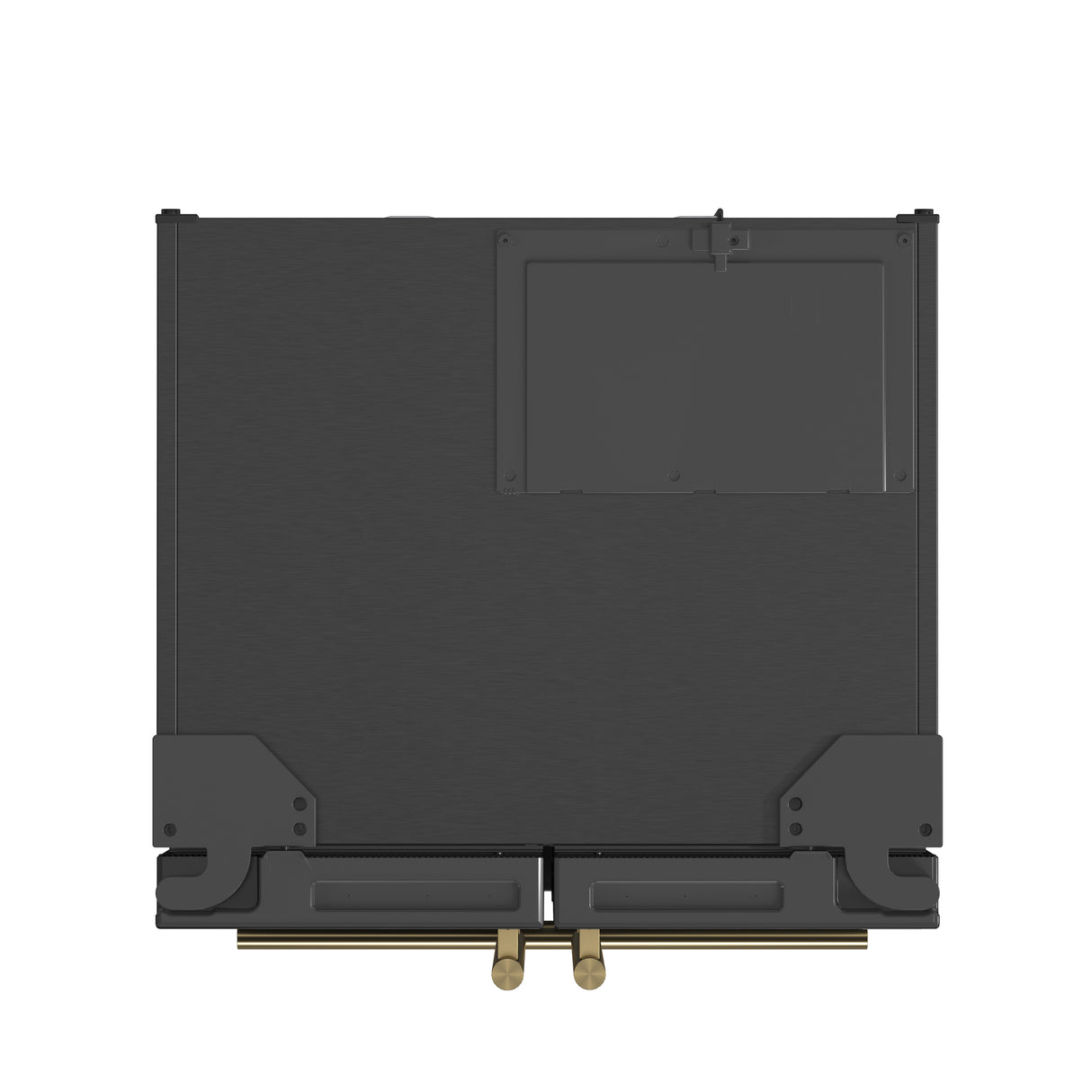 Forno Gallipoli Espresso 30-Inch Black French Door Refrigerator, Bottom Freezer, 17.5 Cu. Ft., No Frost, Ice Maker