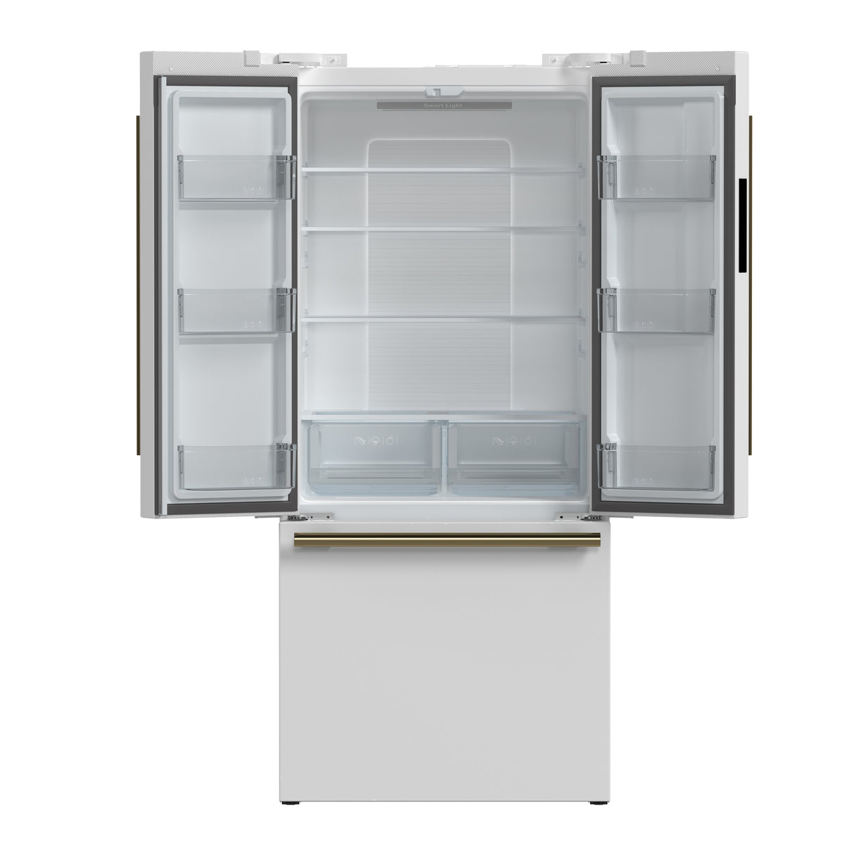 Forno 2-Piece Appliance Package - 30-Inch Electric Range and 30-Inch Refrigerator in White with Stainless Steel Handle (FBDL-003-11US)