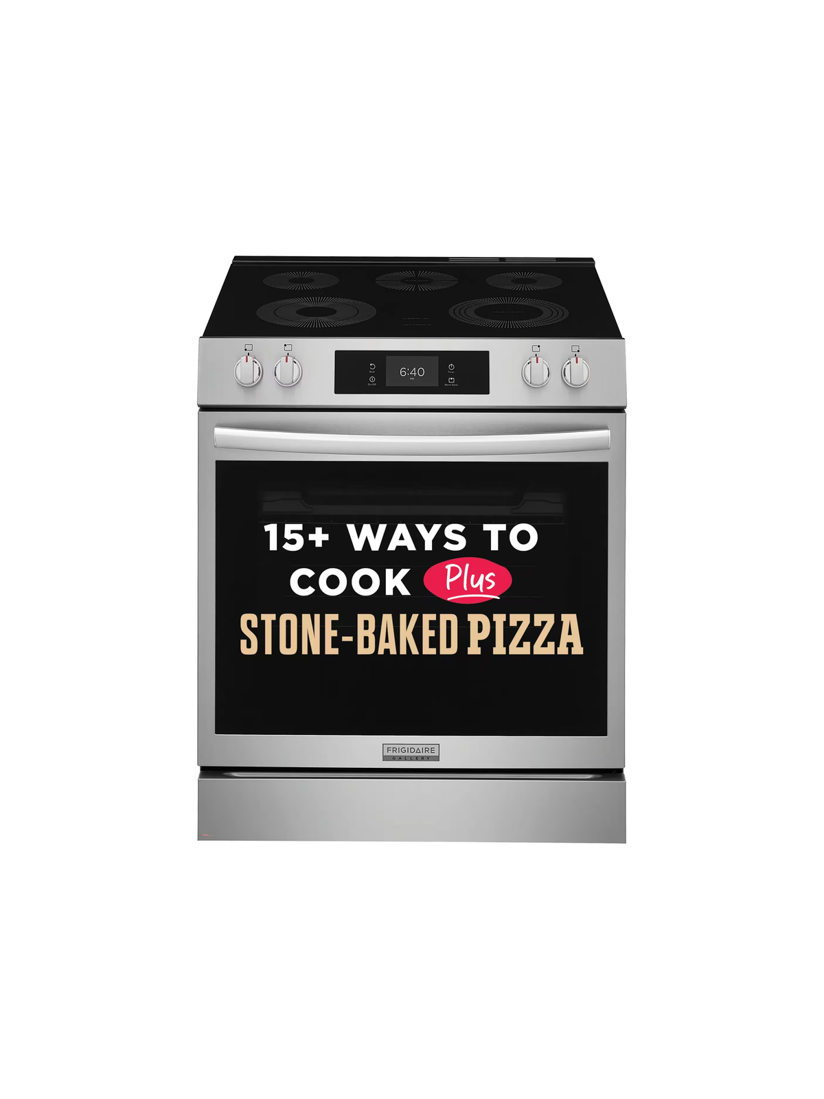 Frigidaire - Gallery 30 in. 5 Element Slide-In Electric Range in Smudge-Proof Stainless Steel with Stone-Baked Pizza