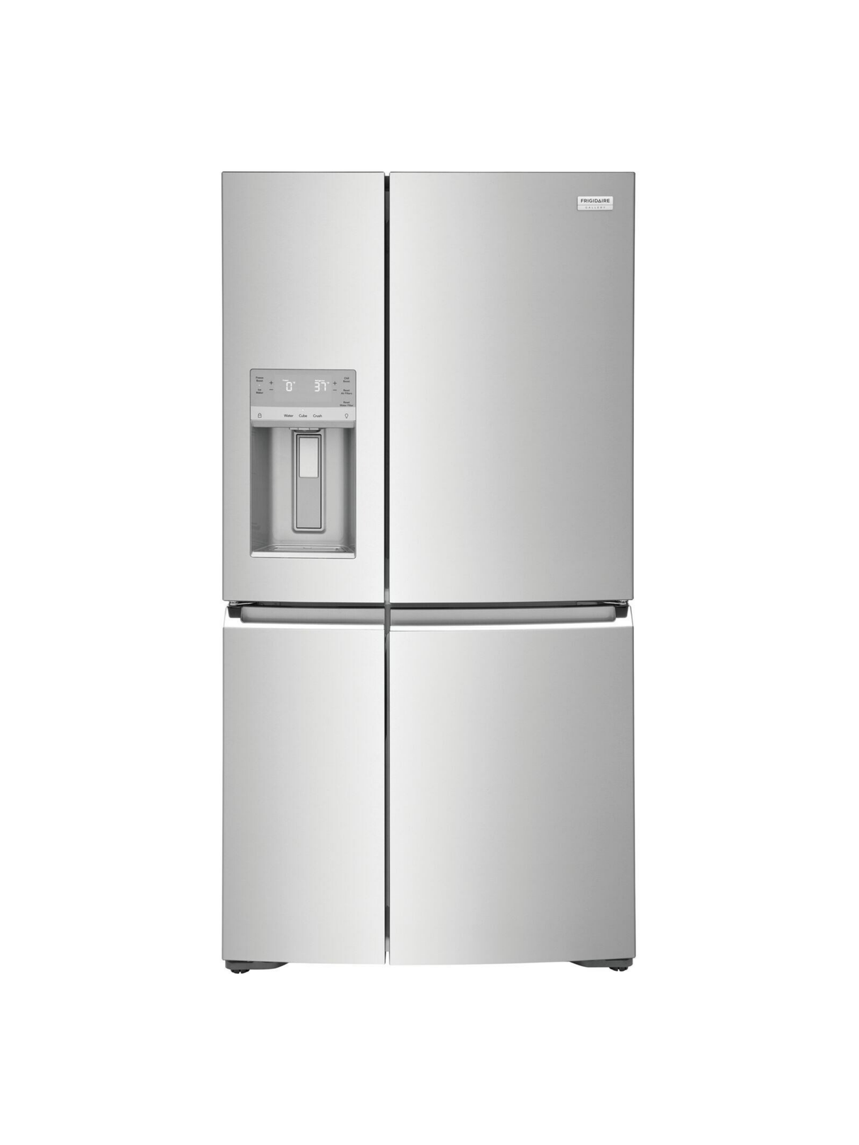 Frigidaire - Gallery 36 in. 22 cu. ft. Counter-Depth 4-Door Refrigerator in Smudge-Proof Stainless Steel, ENERGY STAR