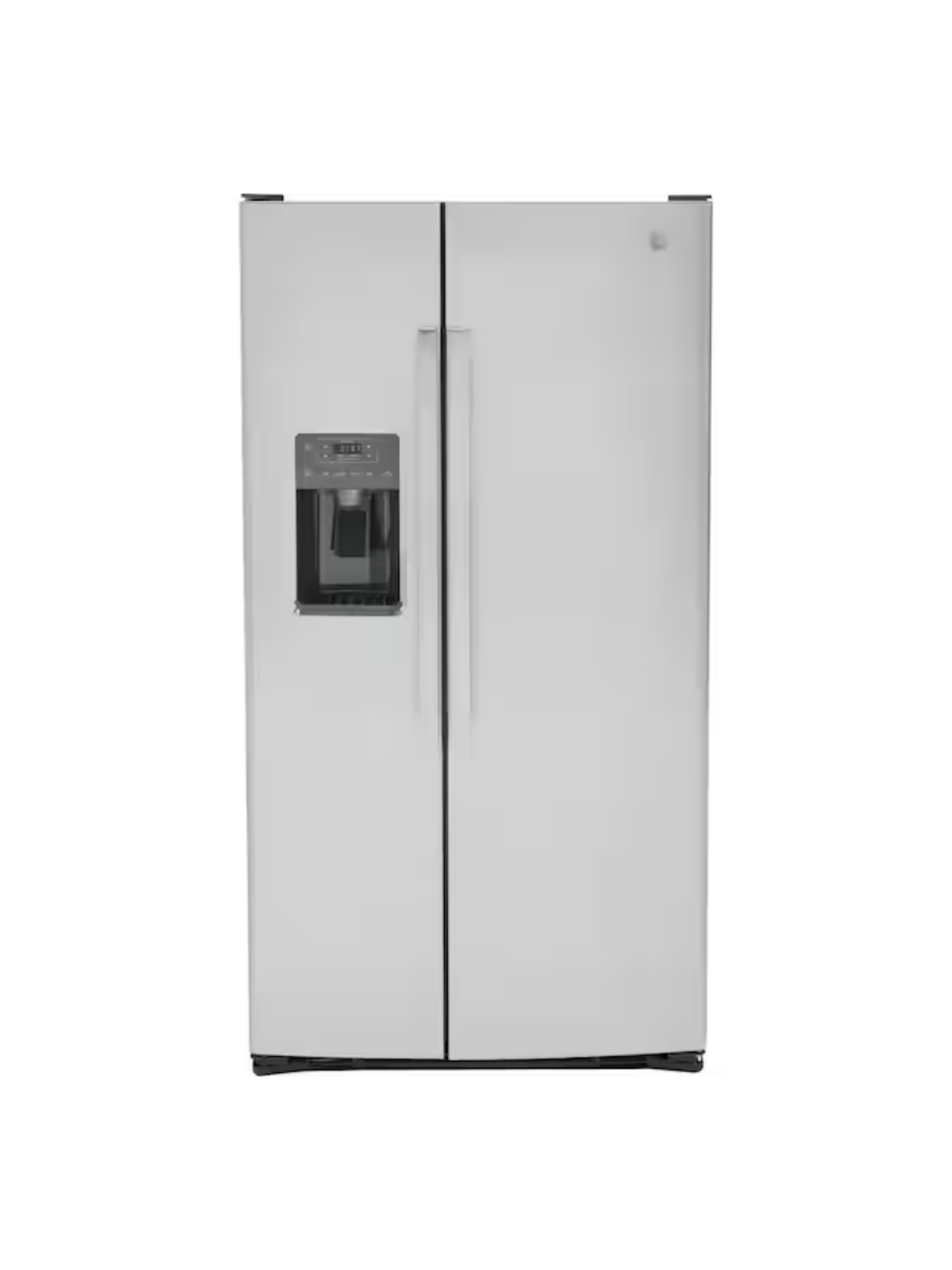 GE - 25.3 cu. ft. Side by Side Refrigerator in Fingerprint Resistant Stainless Steel, Standard Depth