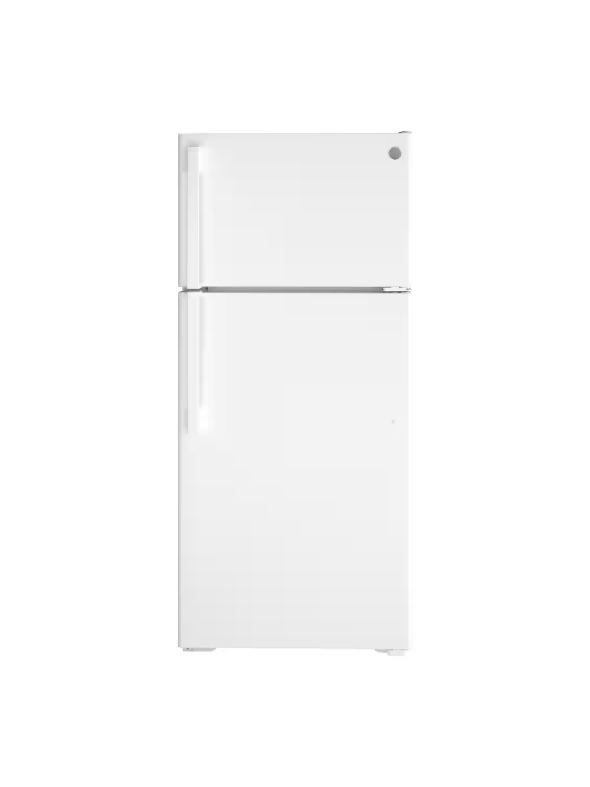 GE - 17.5 cu. ft. Top Freezer Refrigerator in White