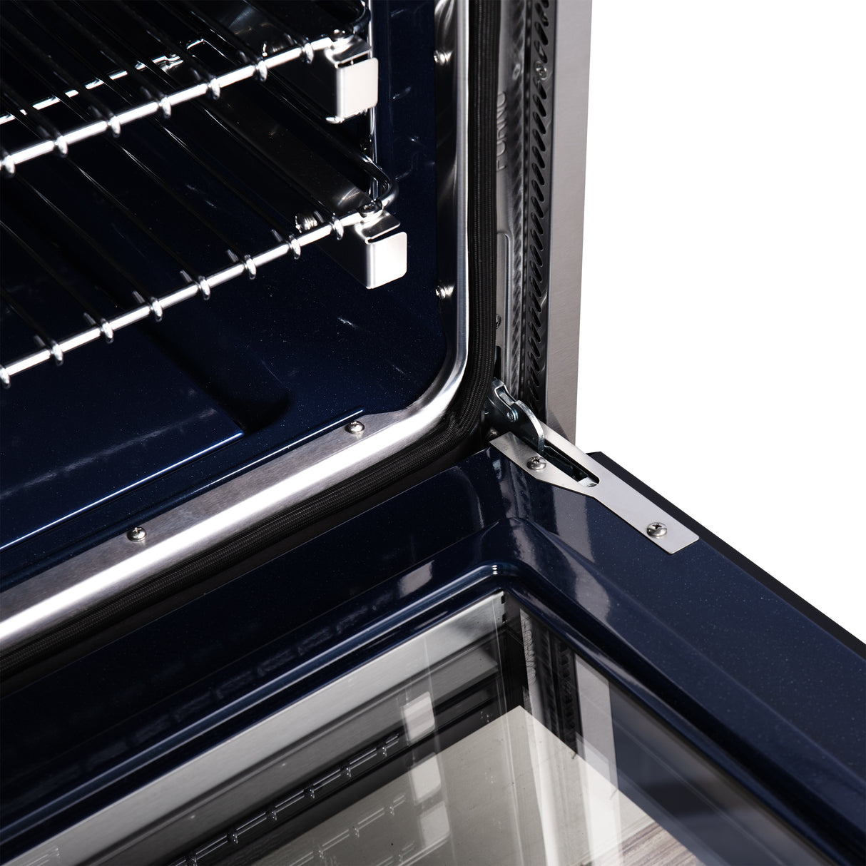 Forno Massimo 30-Inch Black Freestanding Gas Range, 5 Burners, True Convection Oven