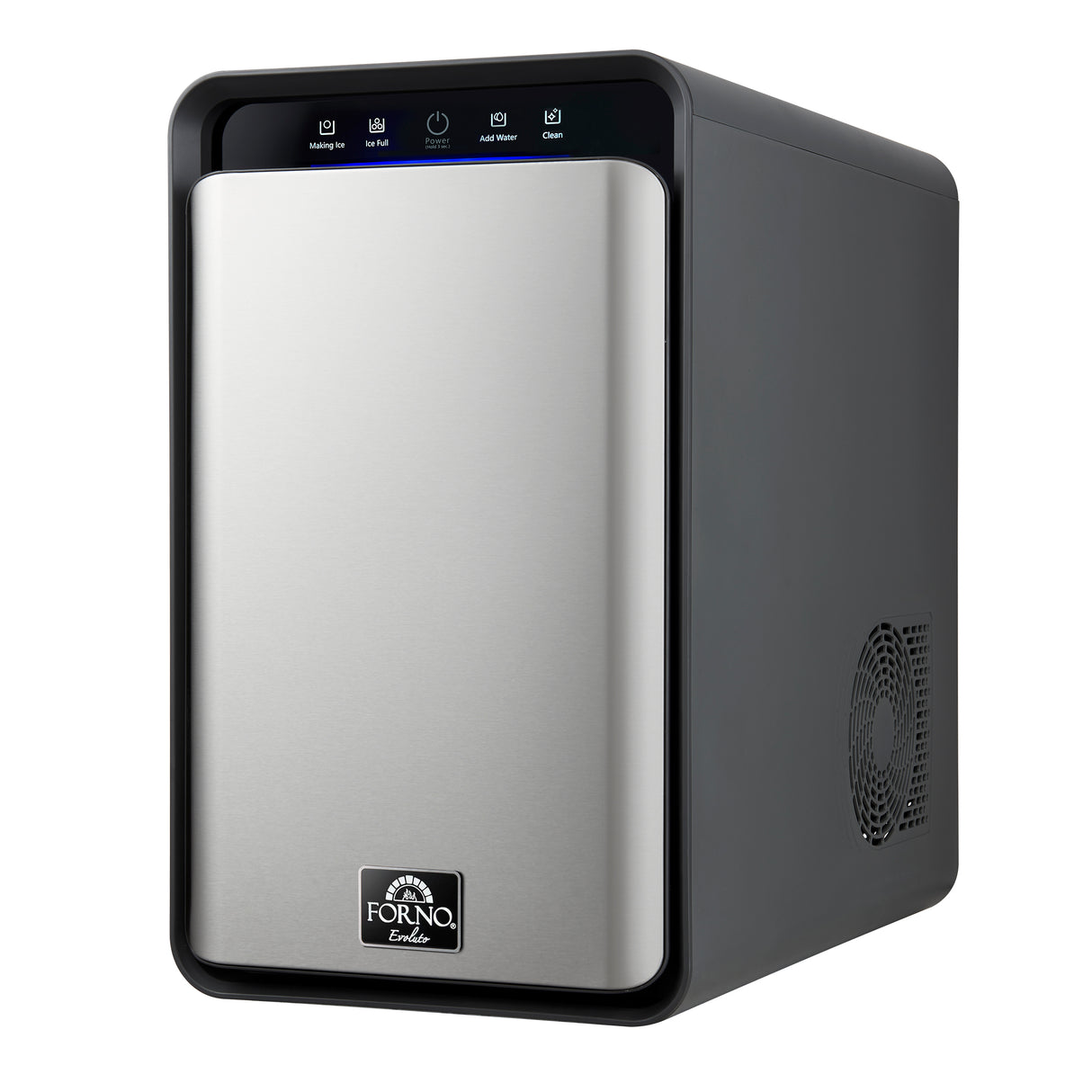 Sferico 11-in Ice Maker, Silver, 32 clear 2-in slow-melting spheres daily, stores more than 10 balls