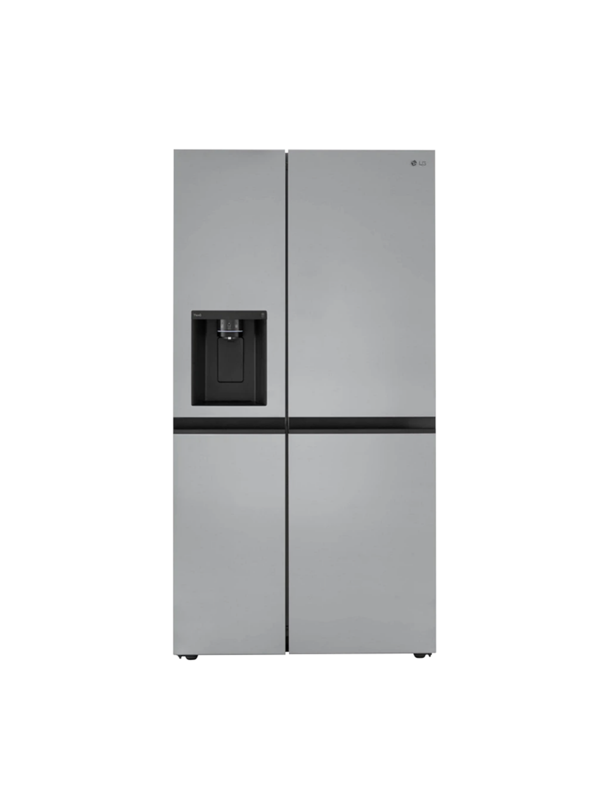 LG - 27 cu. ft. Side by Side Smart Refrigerator w/ Craft Ice, External Ice and Water Dispenser in PrintProof Stainless Steel