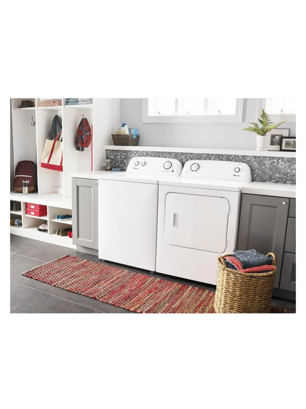 Amana 3.8 Cu. Ft. Top Load Washer & 6.5 Cu. Ft. Electric Dryer Set in White - NEW IN BOX