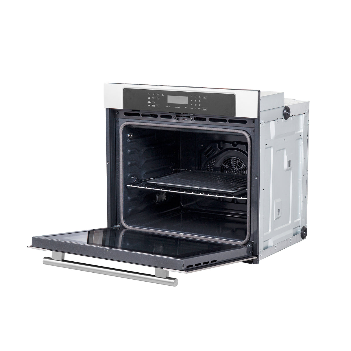 Forno Villarosa 30-Inch Electric Wall Oven, Stainless Steel, 5.0 cu.ft Capacity, Air Fry, Steam Cleaning, Glass Touch Controls