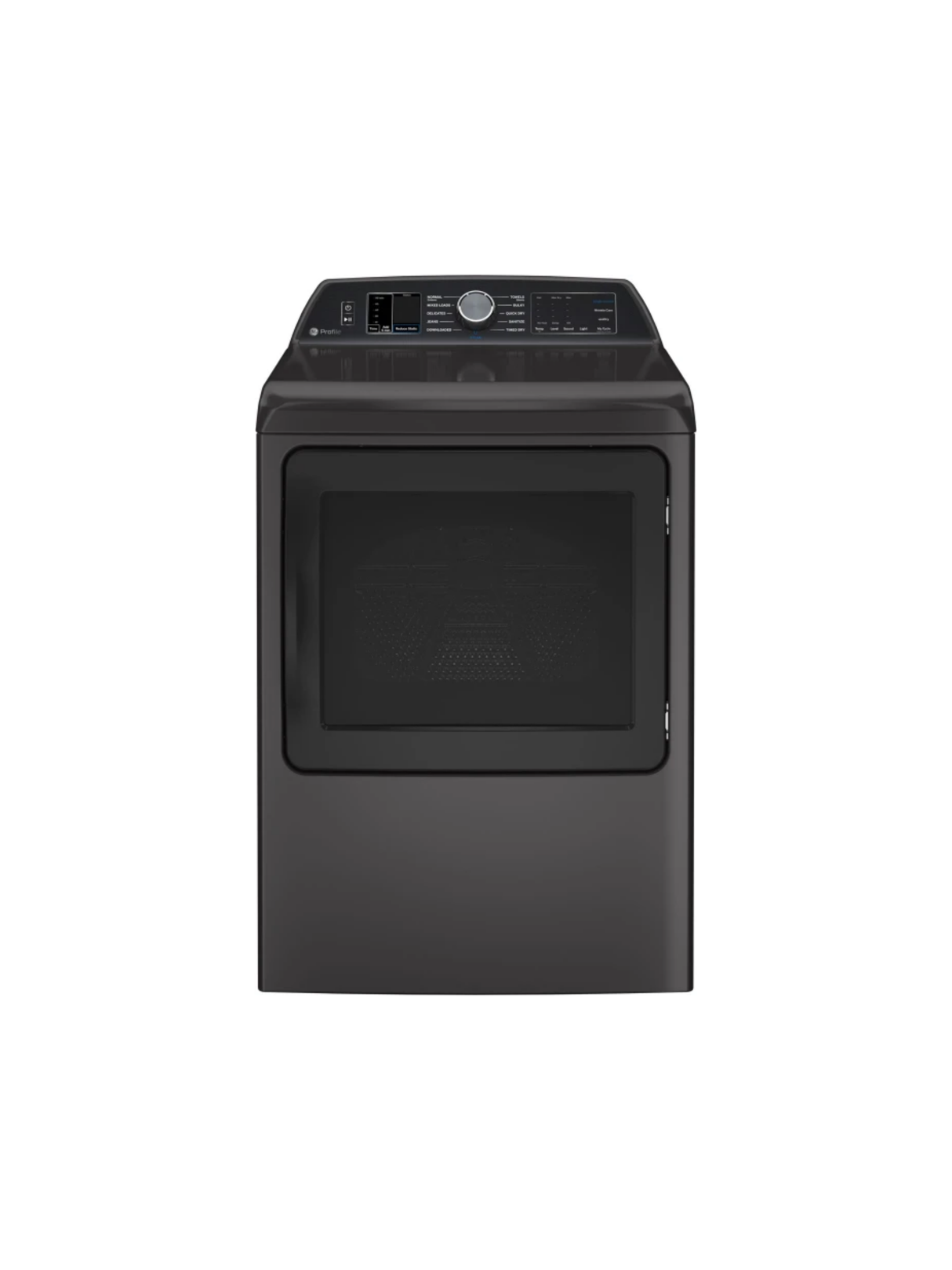 GE Profile - Profile 7.4 cu. ft. Smart Gas Dryer in Diamond Gray with Steam, Sanitize Cycle and Sensor Dry, ENERGY STAR