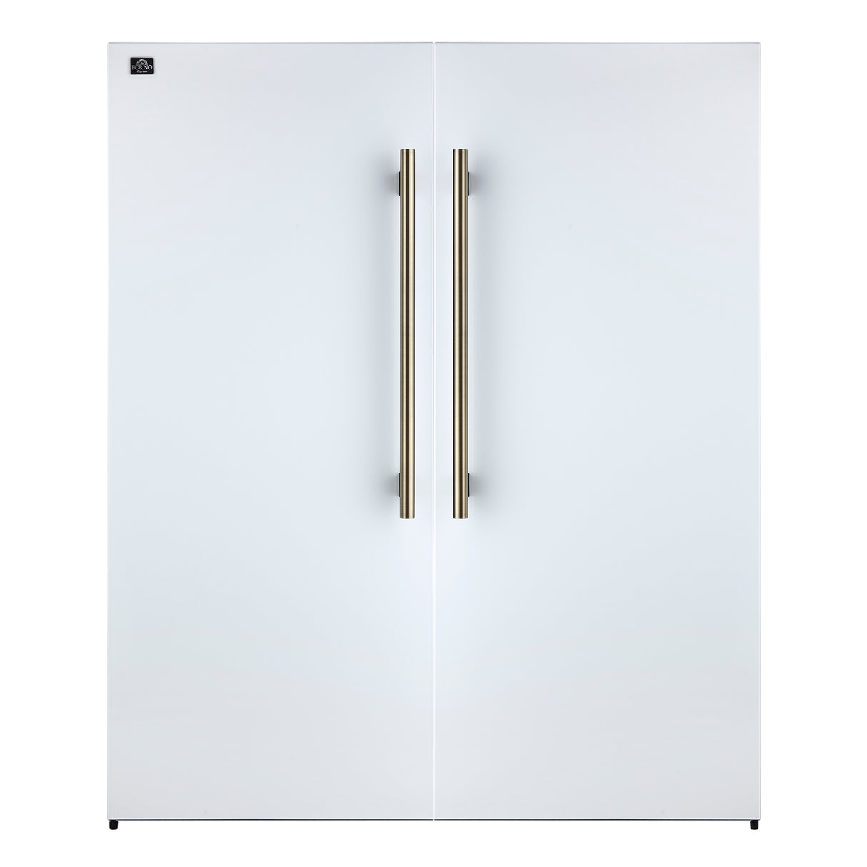 Forno Maderno 2-28-Inch Wide Convertible Refrigerator/Freezer in White, Decorative Trim, 27.2 cu.ft, 84-Inch High, ENERGY STAR Certified