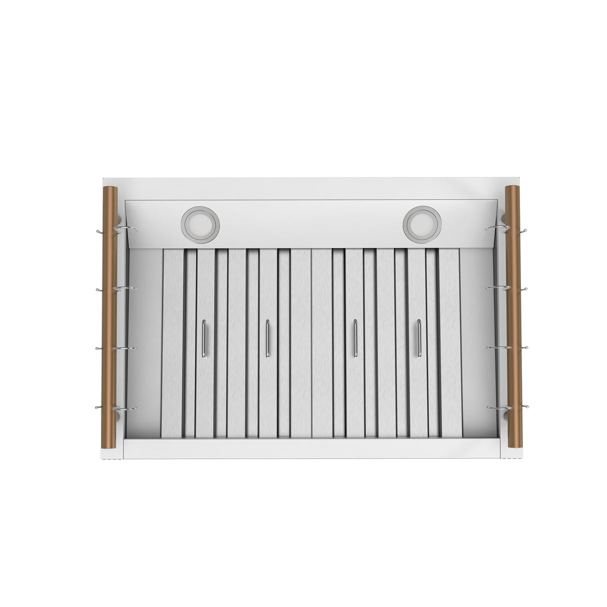 Forno Venezia 30 Inch Wall-Mounted Range Hood in White with Touch Controls and Baffle Filters