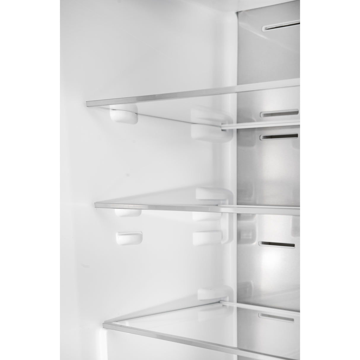 Custodia 48" Bottom Freezer combo, 20.6 cf., Ice Maker, Total No frost, Black, Antique Brass handles