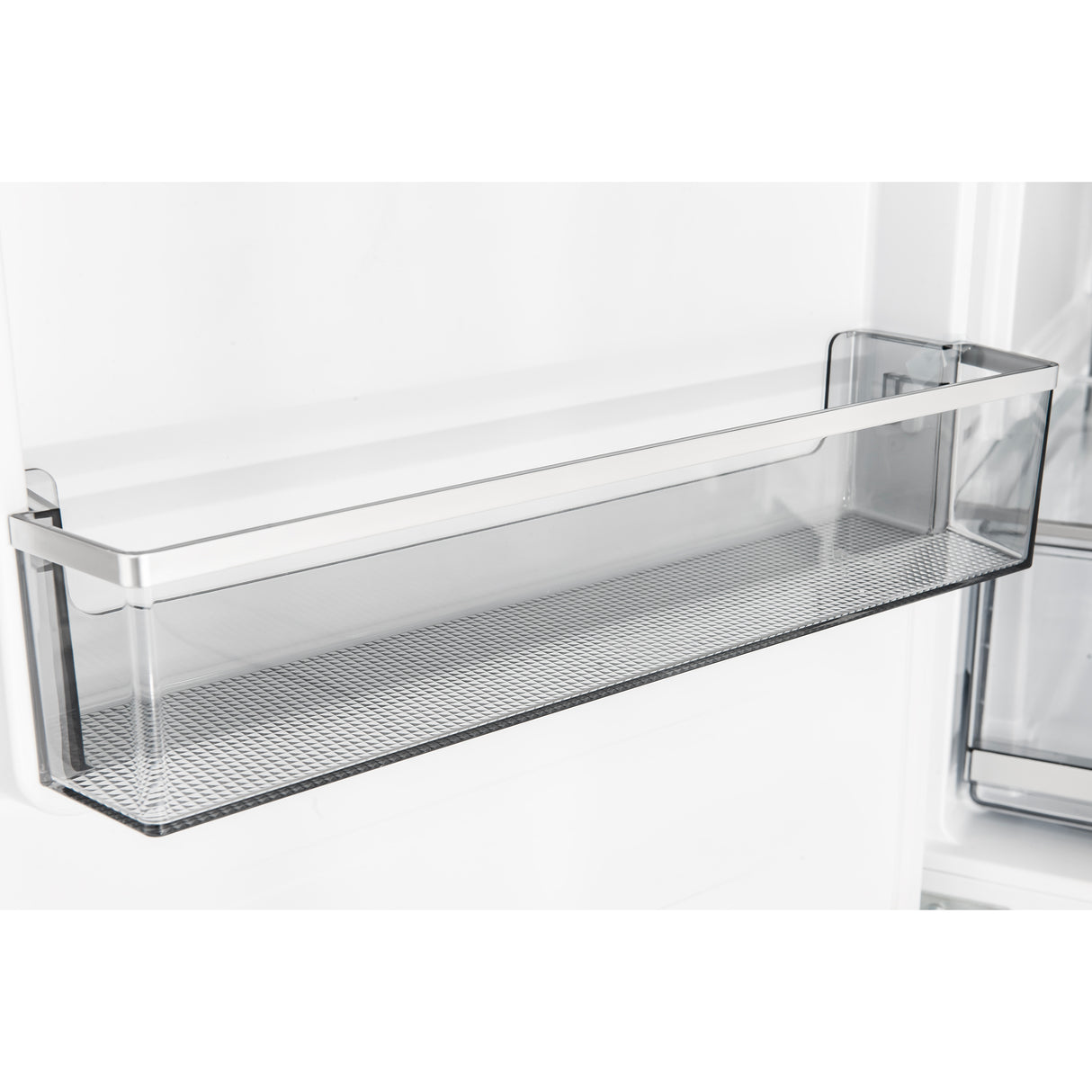 Custodia 24" Bottom Freezer, 10.3 cf., Left Swing, Ice Maker, Total No frost, White, Antique Brass handles