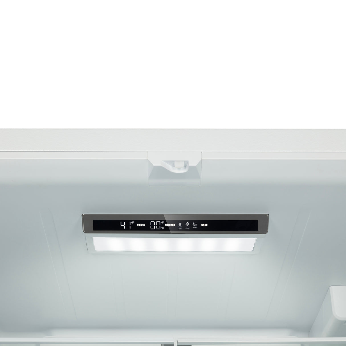 Forno Rivello 36 Inch French Door Refrigerator in White with Antique Brass, Internal Water Dispenser, Filtered Ice, Adjustable Shelves, Energy Star Certified
