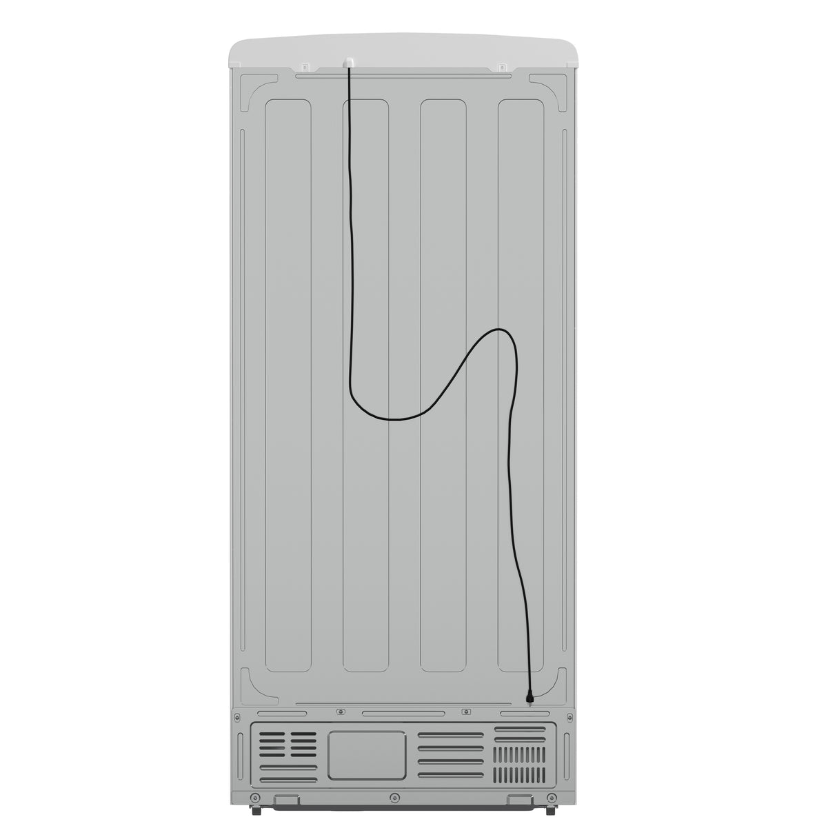 Forno Luigi 33-Inch French Door Refrigerator, 18 cu.ft, White Finish, Antique Brass Handles, ENERGY STAR Certified
