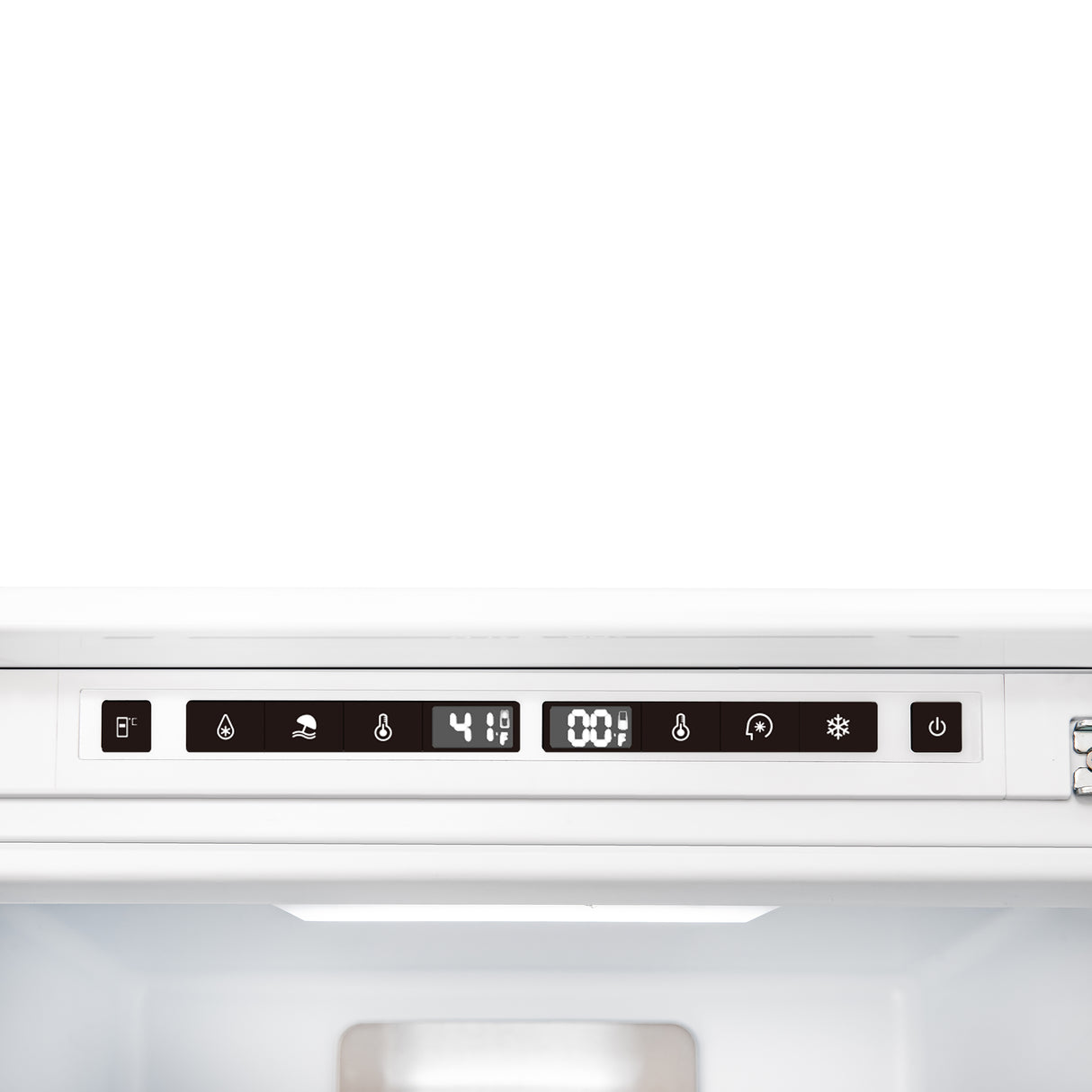 Forno Rivestito 22 Inch Panel Ready Bottom Freezer Refrigerator, 8.6 cu. ft., Total No Frost, Fast Cool & Fast Freeze