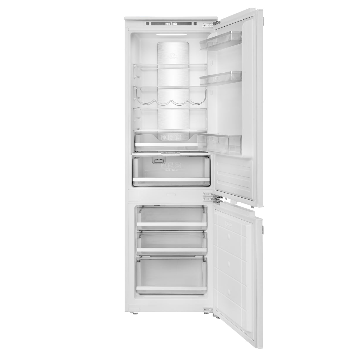 Forno Rivestito 22 Inch Panel Ready Bottom Freezer Refrigerator, 8.6 cu. ft., Total No Frost, Fast Cool & Fast Freeze
