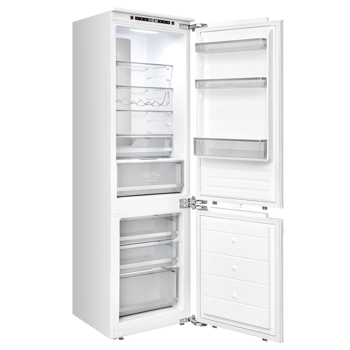 Forno Rivestito 22 Inch Panel Ready Bottom Freezer Refrigerator, 8.6 cu. ft., Total No Frost, Fast Cool & Fast Freeze